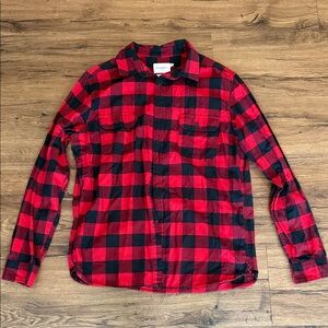 Goodfellow & Co Red and Black Plaid Shirt